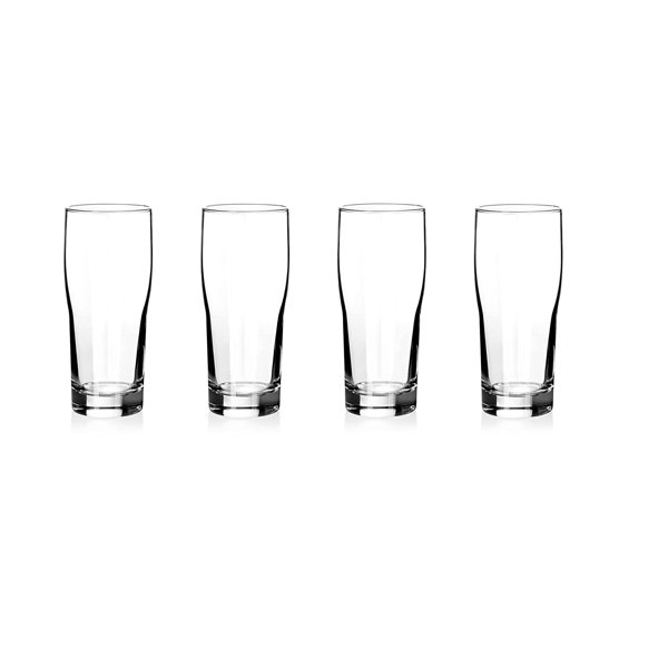 JoyJolt Grant 19 oz Beer Glasses Set of 4