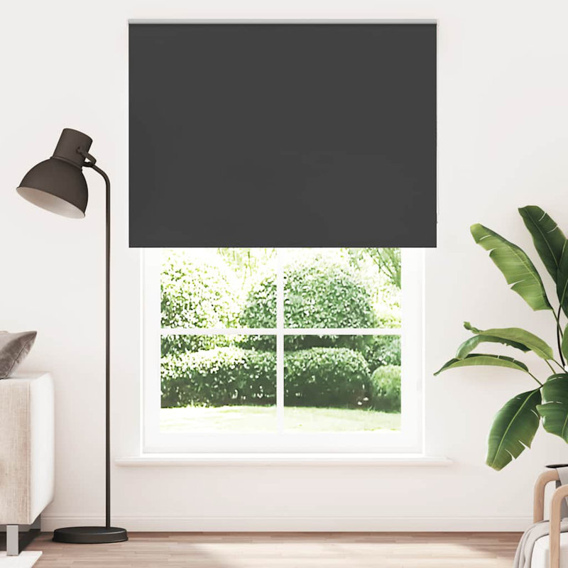 Roller Blind, Black, 155cmW x 210cmL