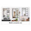 Miroir de meuble-lavabo moderne 30 po x 44 po avec tablette multifonctionnelle, grand miroir de salle de bain, miroir de décoration à cadre noir, convient pour la salle de bain, le salon, la chambre à coucher
