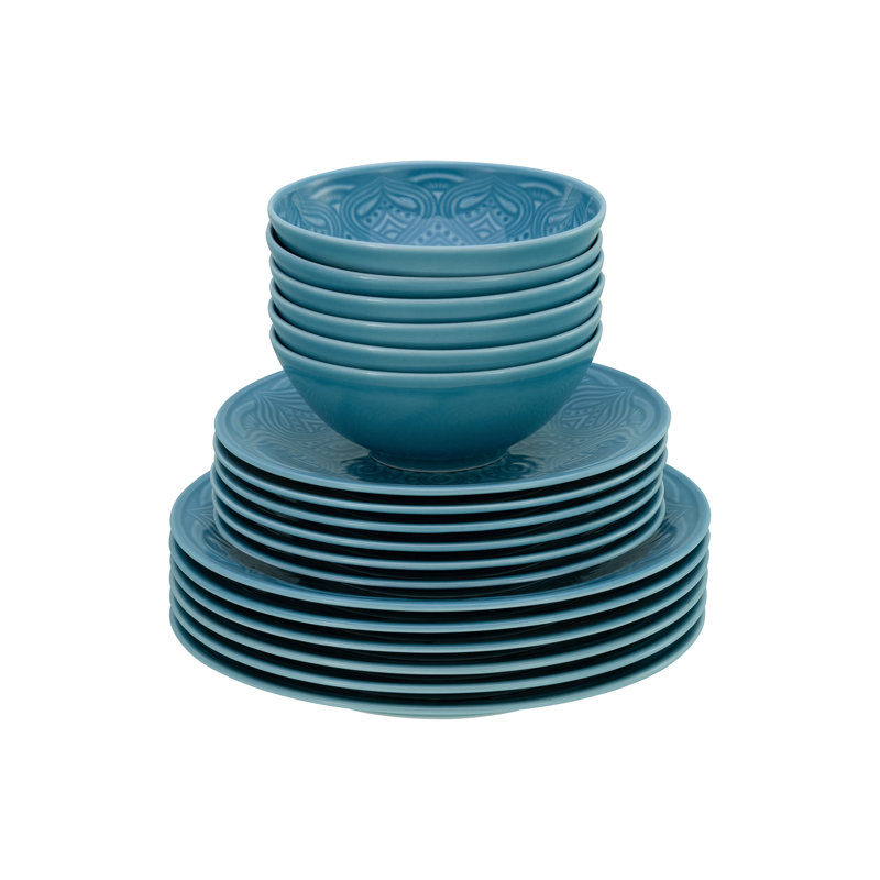 Creatable Porcelain China Dinnerware - Set of 18