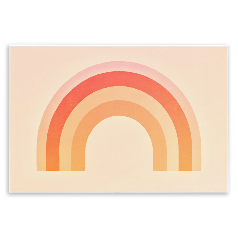 Art mural boho arc-en-ciel avec dégradé par Andrea Haase, H 10 po x l 15 po