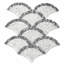 7" x 13" Marble Fish Scale Mosaic Wall & Floor Tile