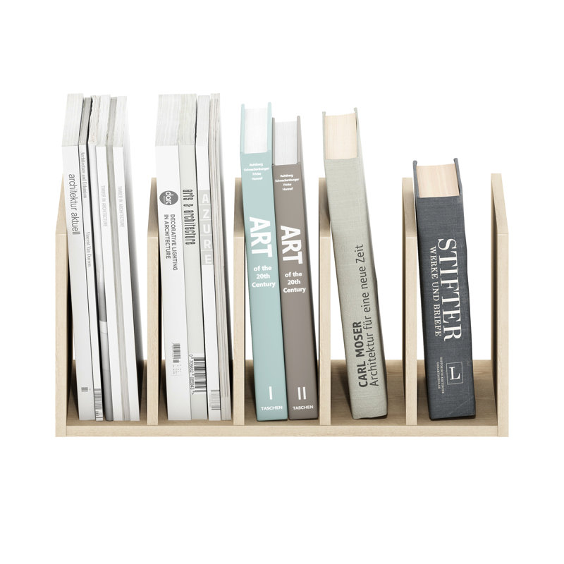 Hermite Manufactured Wood Desk Organizer, Bauhaus Oak