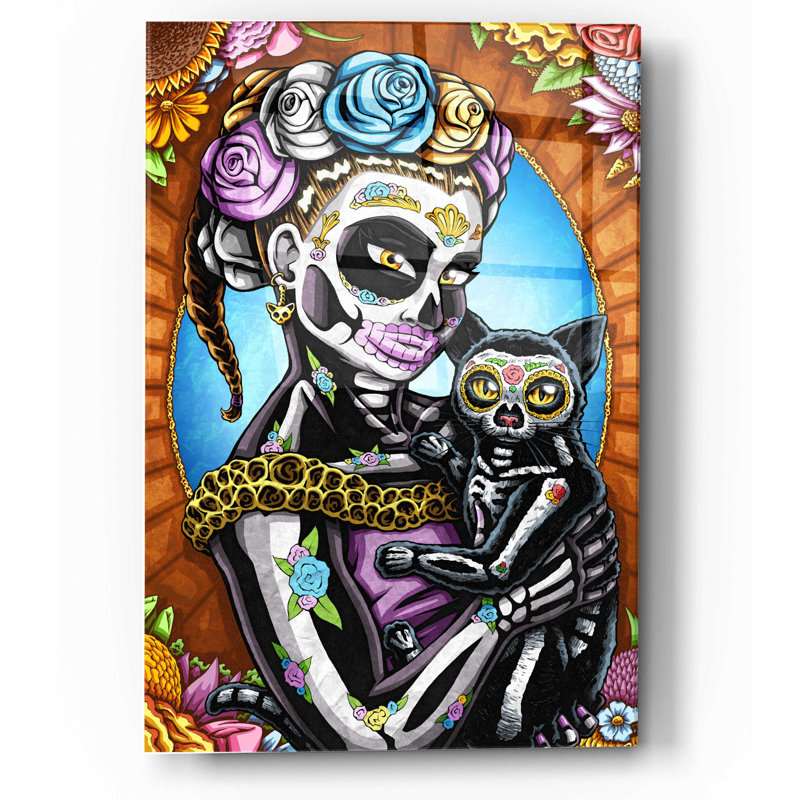 «Calala» par Nicholas Ivins, art mural en verre acrylique, H 16 po x l 12 po x P 0,13 po