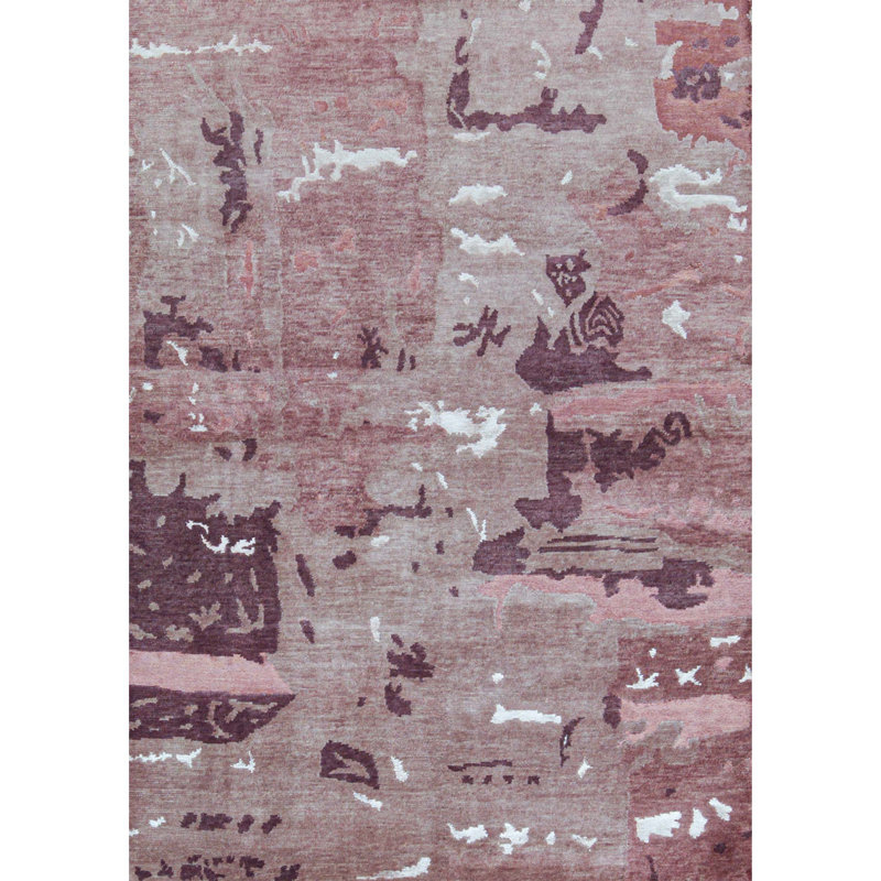 Tapis rouille de haute qualité noué à la main