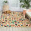 Beahm Hand Tufted Wool Ivory/Blue/Green Area Rug-28137107