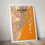 Miami City Map - No Frame Print-381320659