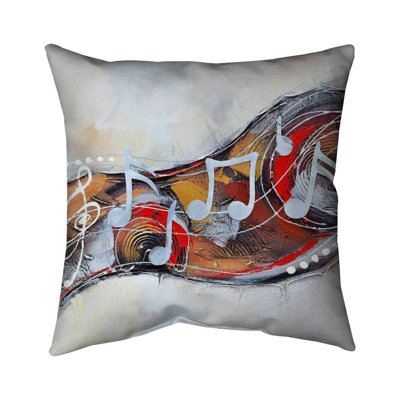 Abstract serenade - 18"x18" Throw pillow cover - Poly twill - Print on demand