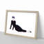 Audrey Hepburn in Abstract - Picture Frame Painting Print on MDF-55686736-55686737