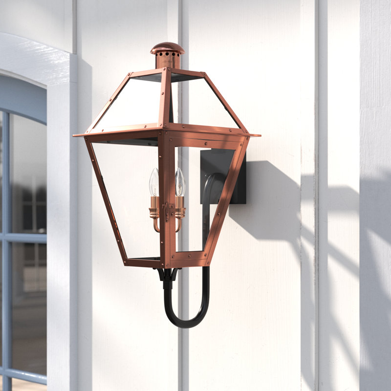Amber Copper Wall Light