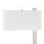 Lampe de bureau argentée 25 po avec prise USB Shetland
