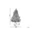 120cm H Lighted Artificial Spruce Christmas Tree