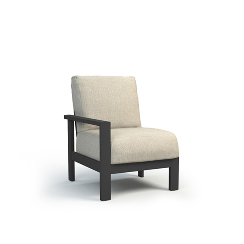 Elements Right Arm Chat Chair With Modular, Canvas Navy, Onyx