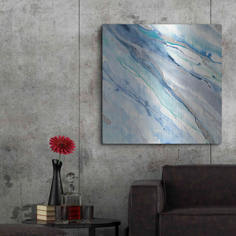 «Silver Spring II» par Albena Hristova - impression sans cadre sur métal, H 36 po x l 36 po x P 0,13 po