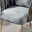 Fauteuil en velours capitonné Elandus-1148992735