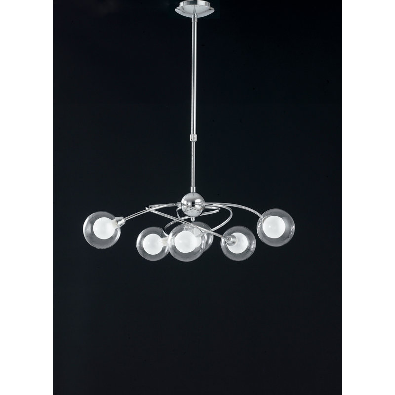 Lindbergh 6 - Light Chrome Unique/Statement Pendant