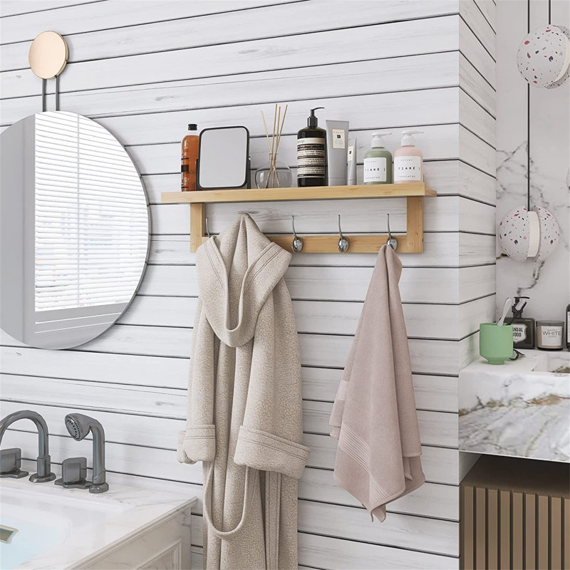 5 - Hook Coat Rack, Beige
