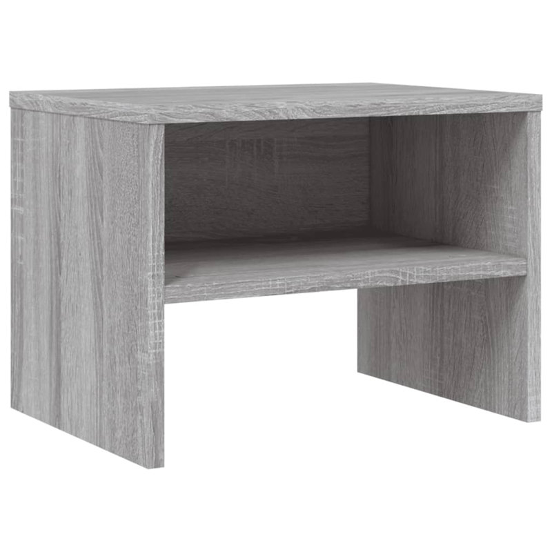 40cm W Manufactured Wood Bedside Table, Grey Sonoma