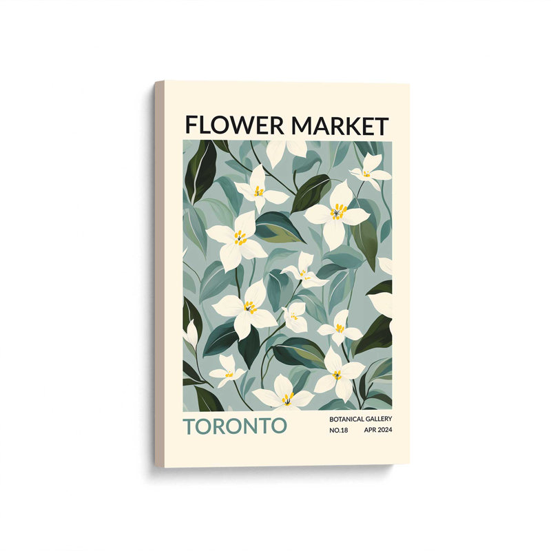 Toronto Flower Market, Toile tendue, H 12 po x l 8 po