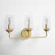 Mauricio 3 Light Transparent Dimmable Vanity Light
