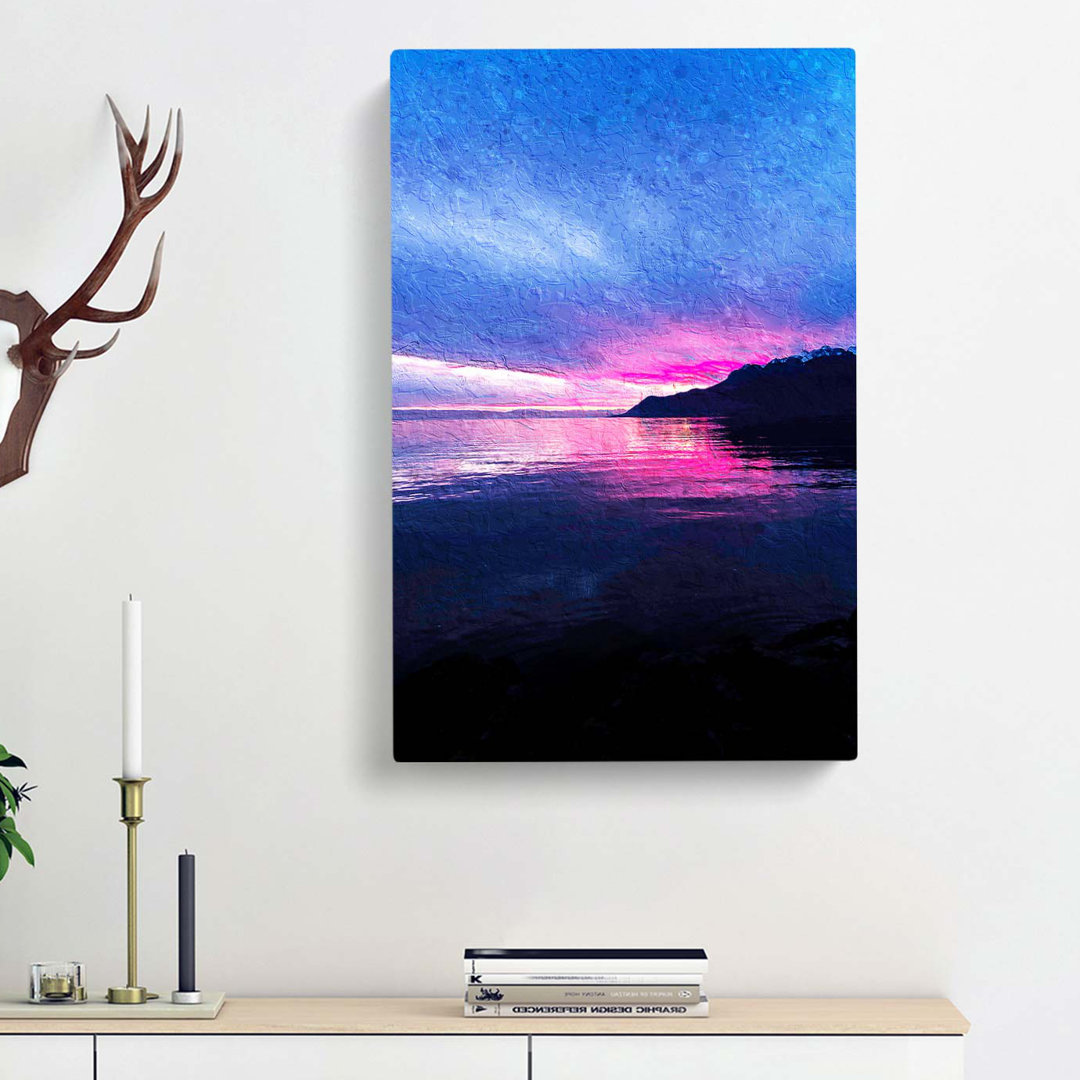 Colourful Sunset In Switzerland - Wrapped Canvas