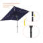 Parasol de marché rectangulaire 10 pi x 6,5 pi Lunsford-801967648
