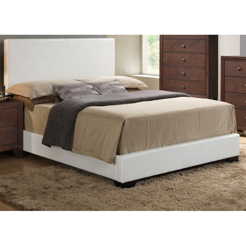 Antima Upholstered Bed, White, King