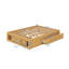 Base de lit plateforme grand format avec quatre tiroirs et rangement pour le pied de lit, tête de lit non incluse-694331011