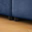 Élégant canapé 2 places en chenille bleue avec siège de rangement, dossier cylindrique et accoudoirs, causeuse moderne en tissu avec espace de rangement caché-233445016-233445023-233445008