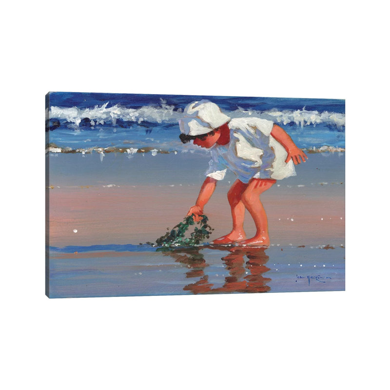 Serious About Seaweed by John Haskins - Wrapped Canvas Painting