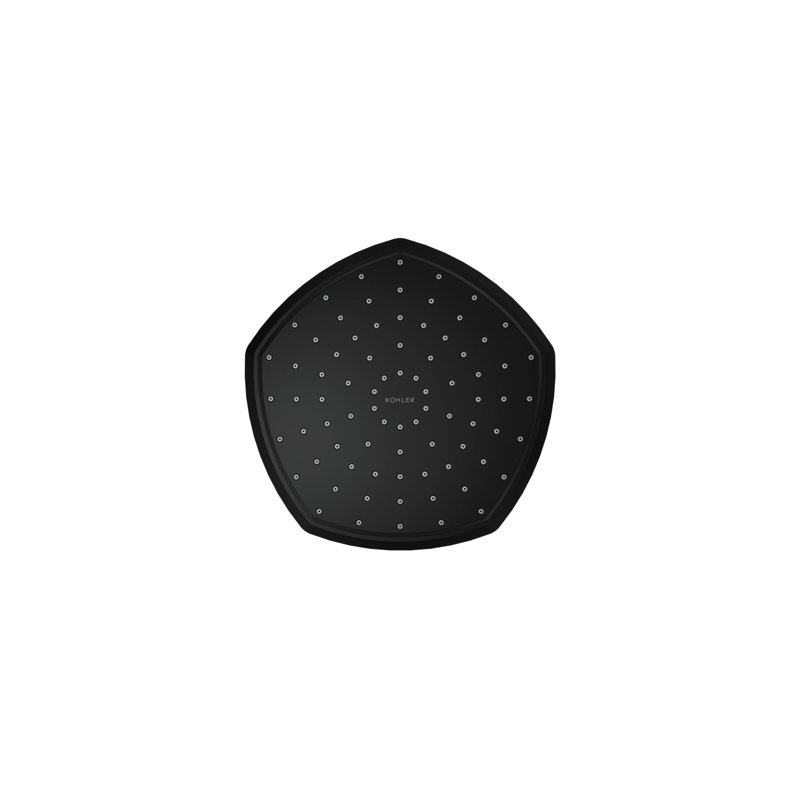 Occasion 8 In. Single-Function Rainhead, Matte Black, 1.75 GPM