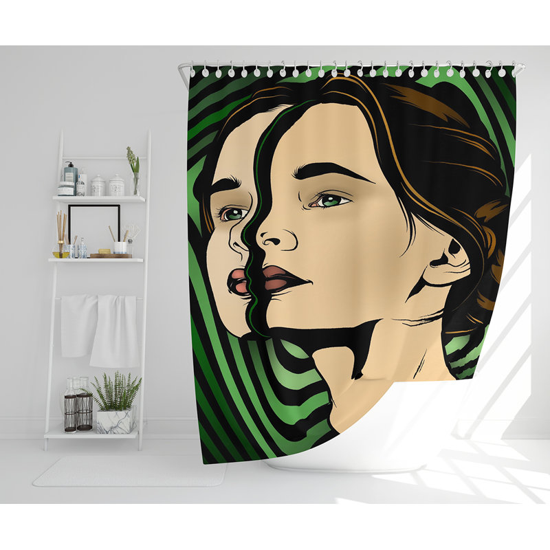 Ell 13 Piece Polyester Shower Curtain Set