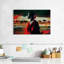 Ethnique africain en rouge sur toile-1411827418