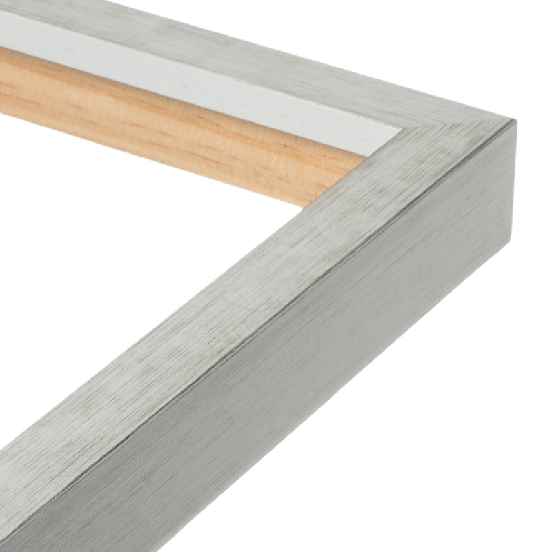 Cadre photo simple en bois doré, Blanc, 5" x 7"