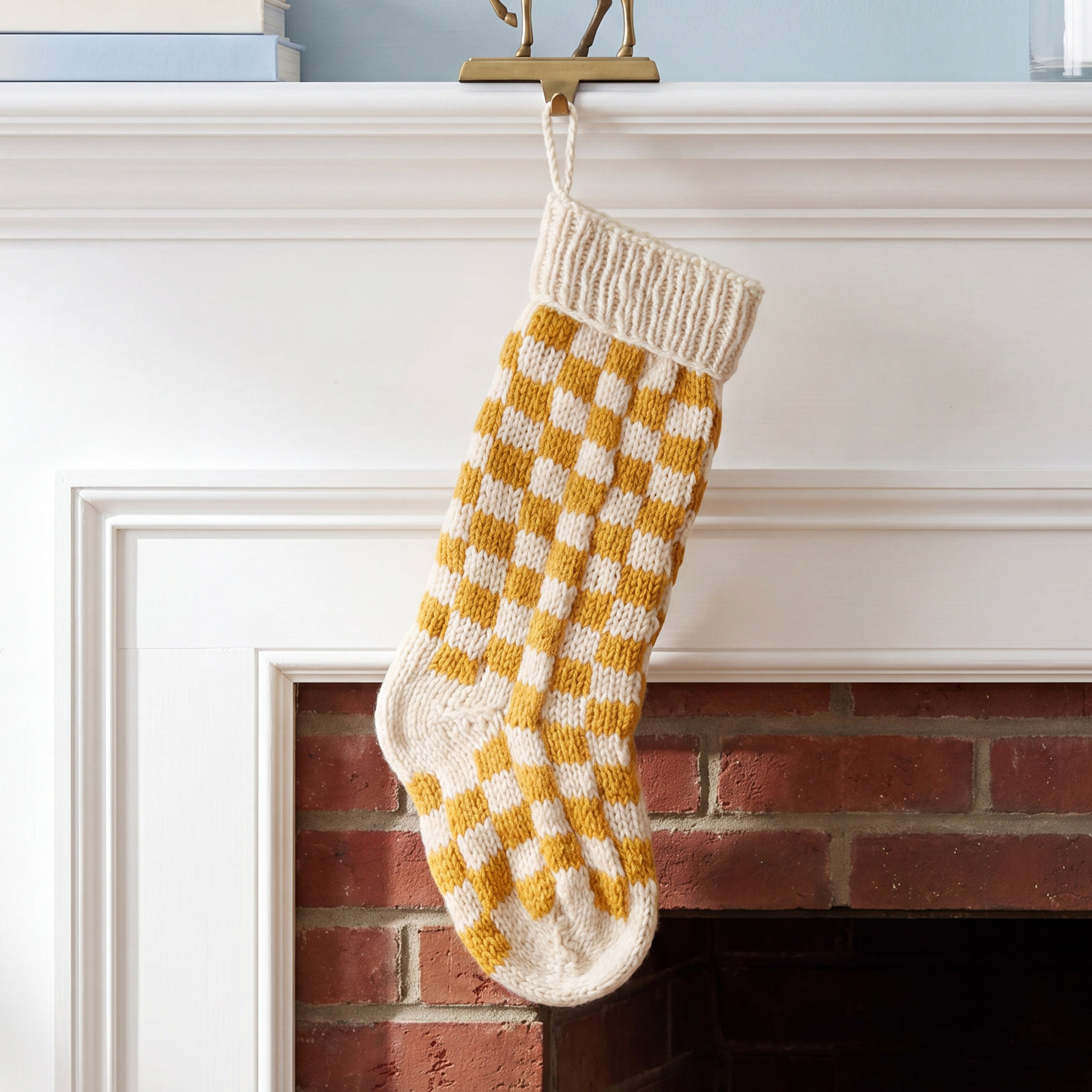 Knit Stocking, Green