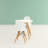 Modholic 32" Eiffel Table & Set of 2 Wood Legs Chairs