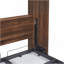 Lit escamotable simple avec armoire murale, blanc