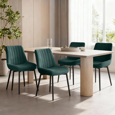 47.5cm H Upholstered Metal Upholstered Back Side Chair