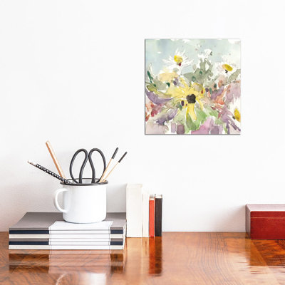 «Daisy Vase I», reproduction d'art sur toile tendue