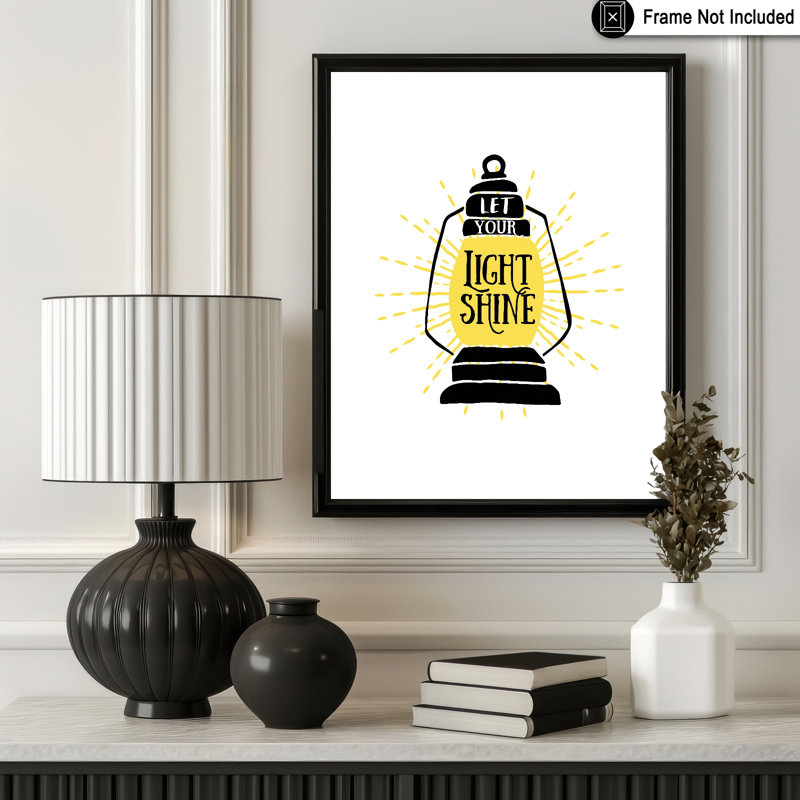 Laissez votre lumière briller, Sans cadre, Affiche, H 12 po x l 16 po