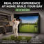 Enceinte pour simulateur de golf Teamson Select 12x9 pi avec écran d'impact HD 4:3 et rembourrage en mousse