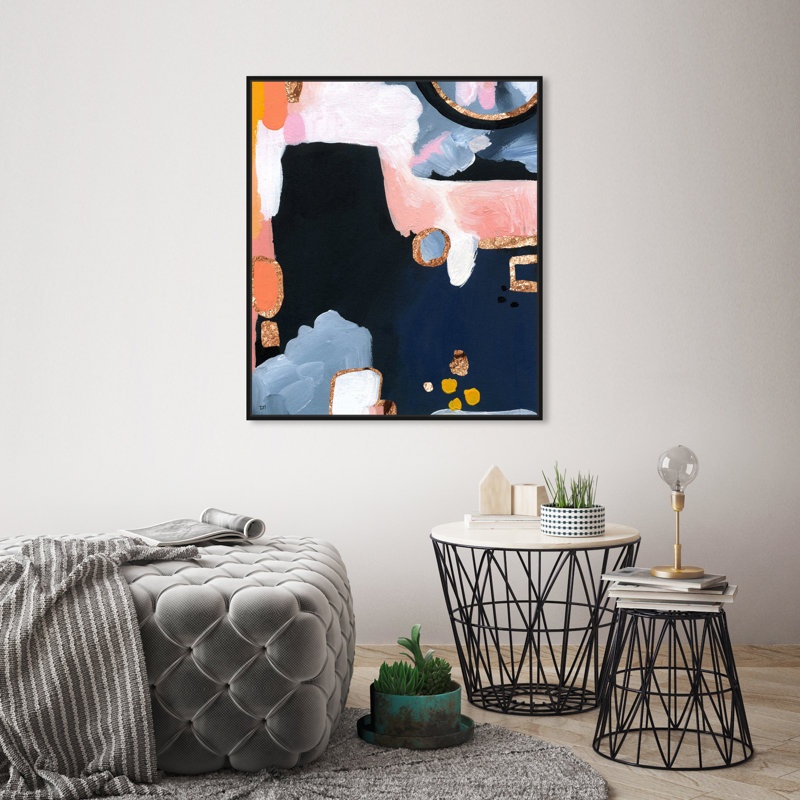 «Bauder Betton Three Pink Lipsticks» par Amanda Greenwood, reproduction sur toile, H 30 po x l 24 po x 1,5 po, Cadre noir