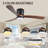 42 INCH WOOD CEILING FAN WITH LIGHT