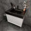 Ensemble de meuble-lavabo simple mural 30 po Golitz-966540145