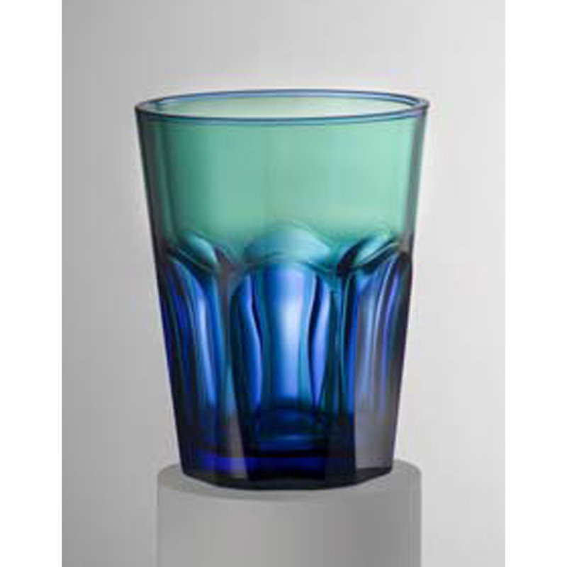 Verre double face, Bleu / Vert