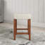 Tabouret de bar rembourré à hauteur de comptoir
