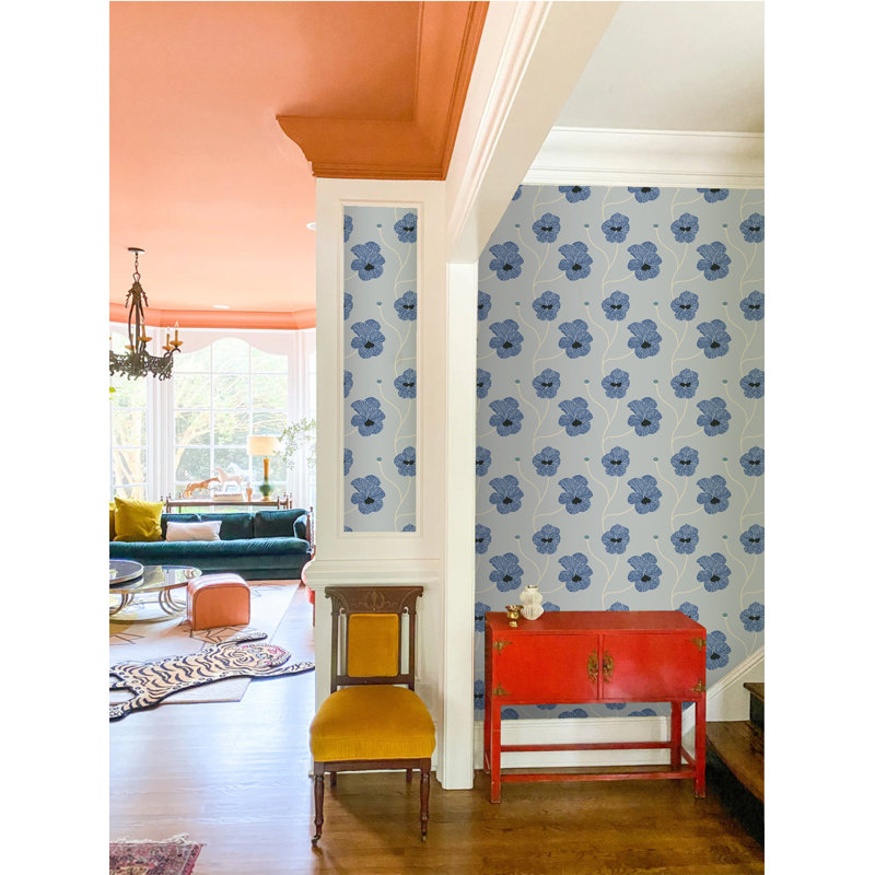 Natalie Papier Floral Peel & Stick Wallpaper Roll