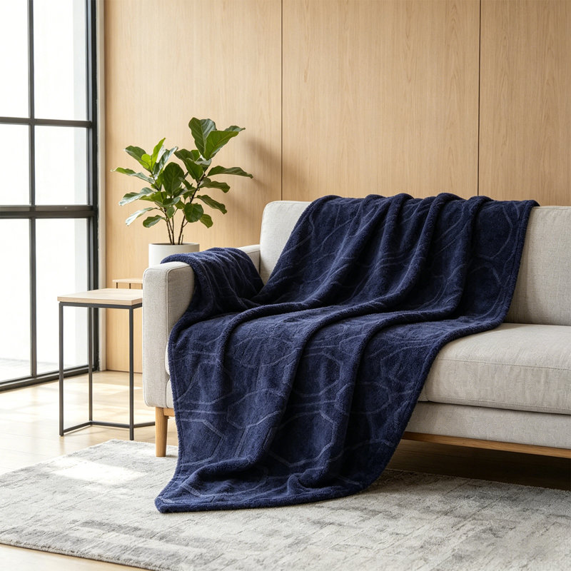 Jeté en molleton toutes saisons toutes saisons pour canapé et taille simple 47 po x 60 po.