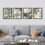 Duotone Storybook Forest Tree Landscape, impression encadrée sur papier, 4 pièces-97770307-97770302