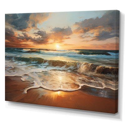 Beach Photo Sunset Serenade VII, reproduction d'art sur toile